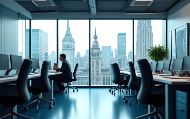 Vue moderne du bureau de Fluence Tech à Paris, symbole d'innovation.