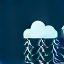 Icône de services cloud et de migration d'infrastructure